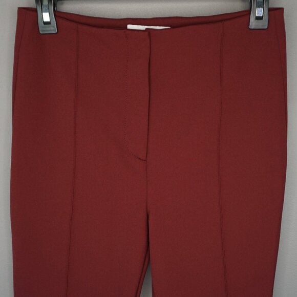 New Veronica Beard Jaya Stretch Crop Kick Flare Pants in Oxblood size 2 - Picture 4 of 16